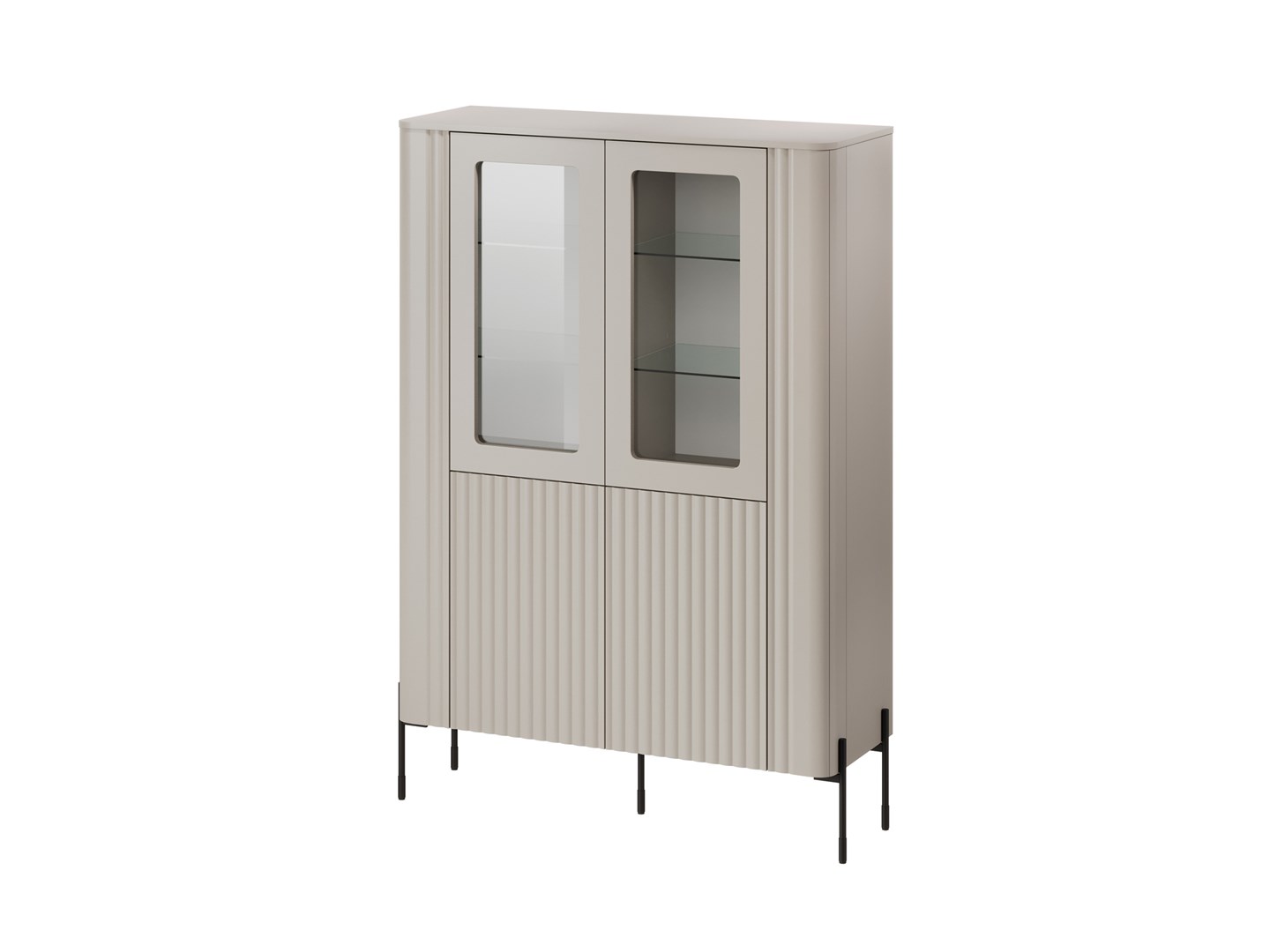 Cama VERA Display Cabinet 110x40x160 Matt Cashmere