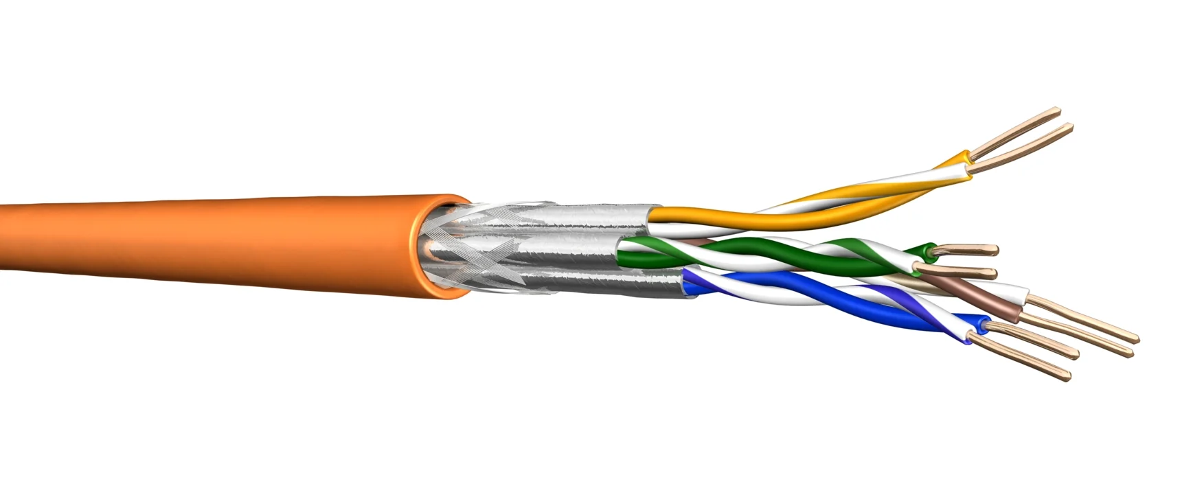 Draka Comteq 60011603 networking cable Orange 500 m Cat7 S/FTP (S-STP)