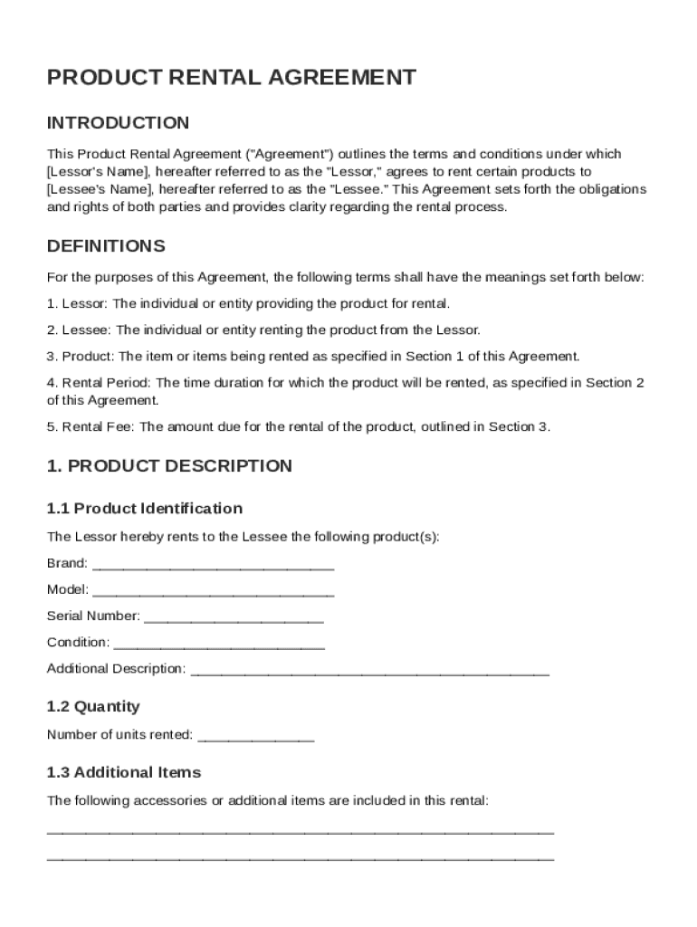 Rental Agreement
