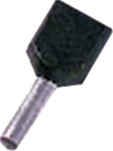 Intercable ICIAE1512Z Zwillings Aderendhlse 2x1,5qmm 12mm Black