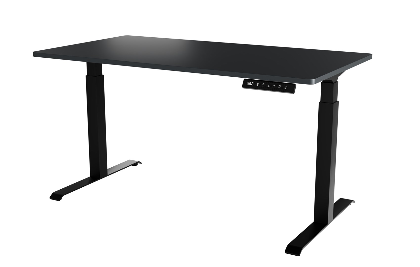 Desk With Electric Height Adjustment MOON LONG 150x80x72-120 Black/Anthracite