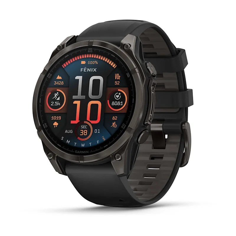 Garmin Fenix 8 3.56 Cm (1.4 ) AMOLED 47 Mm Digital 454 X 454 Pixels Touchscreen Black Wi-Fi GPS (Satellite)