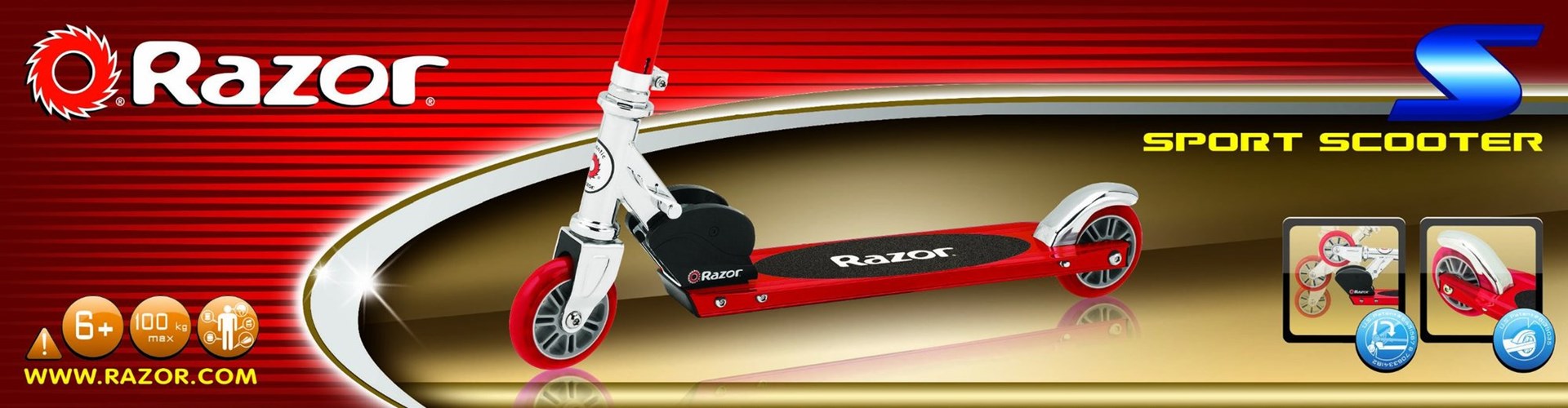 Interbrands 13073058 Kick Scooter Red