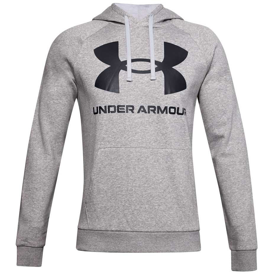 Men'S Under Armour Rival Fleece Big Logo Hd Grey 1357093 011