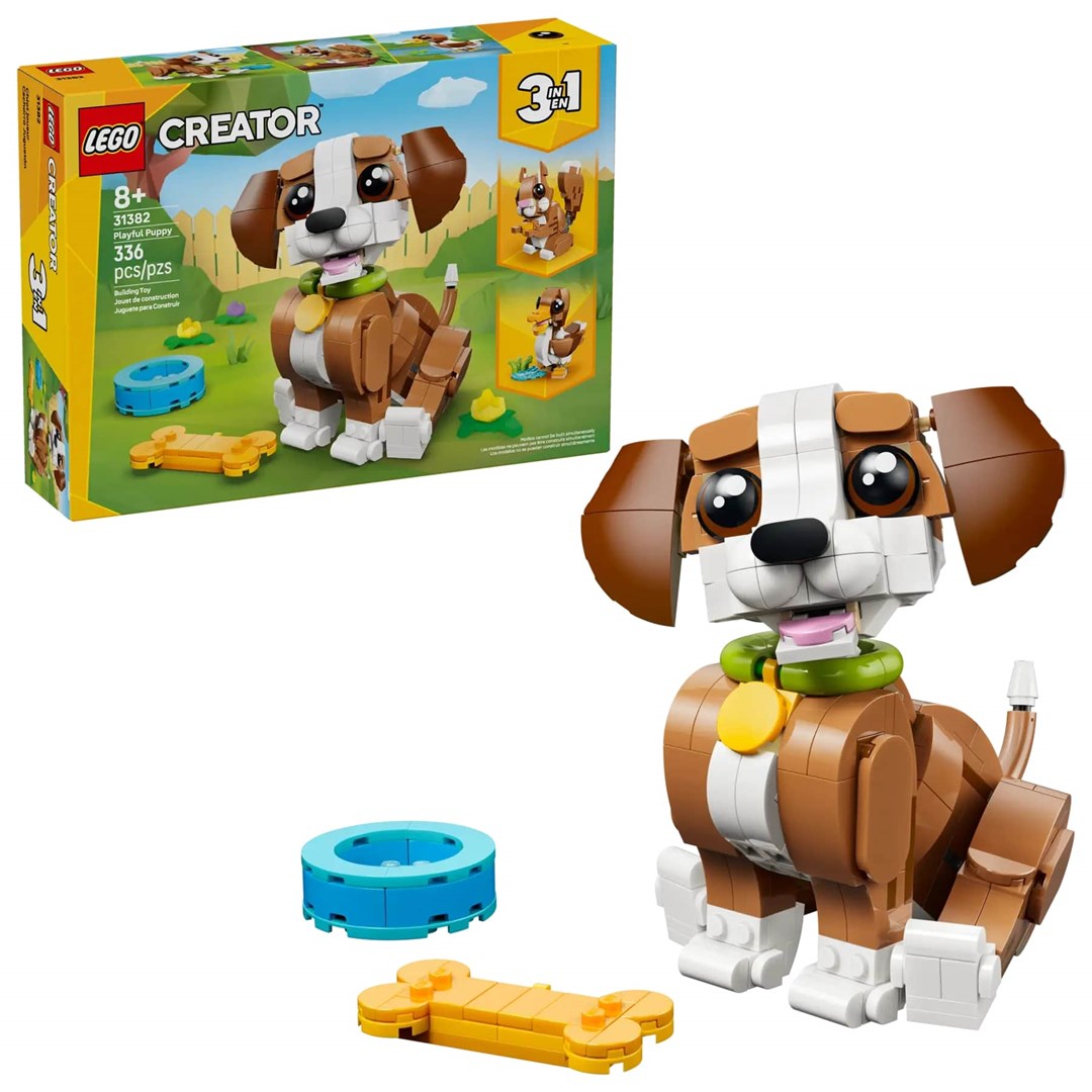 LEGO Creator 3-in-1 Cute Animals Playful Puppy Dog