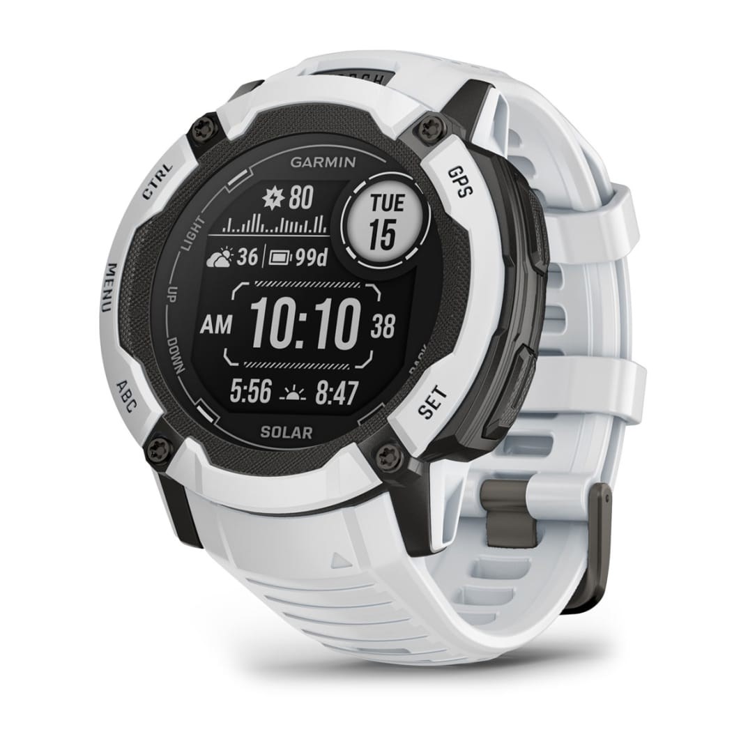 Garmin Instinct 2X Solar 2.79 Cm (1.1 ) MIP 50 Mm Digital 176 X 176 Pixels Touchscreen White GPS (Satellite)