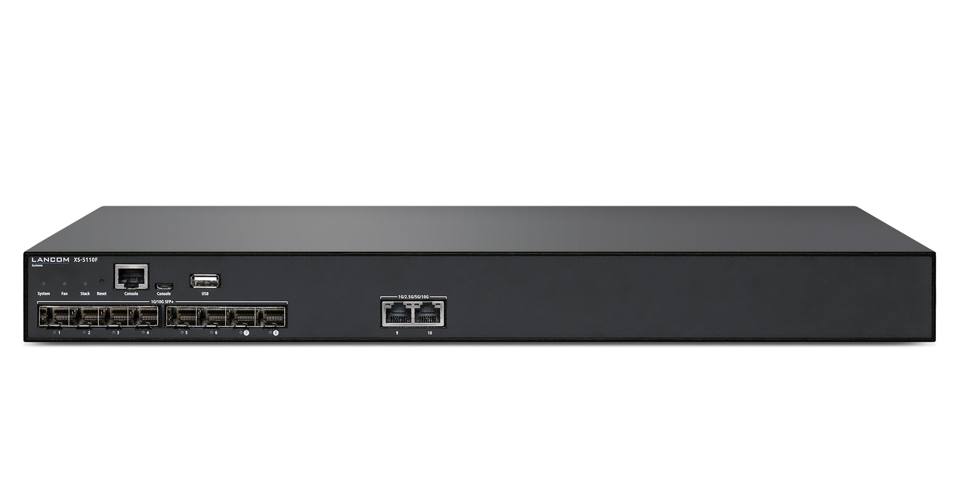 LANCOM XS-5110F Managed L2/L3 10G Ethernet (100/1000/10000) 1U Black
