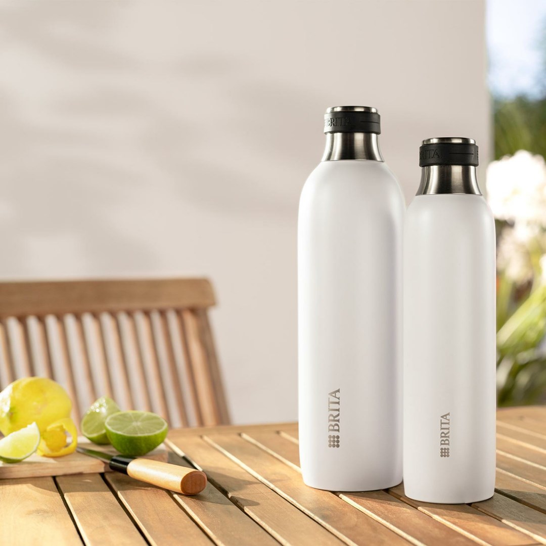 Brita SodaTRIO Bottle (0.65 L; White)