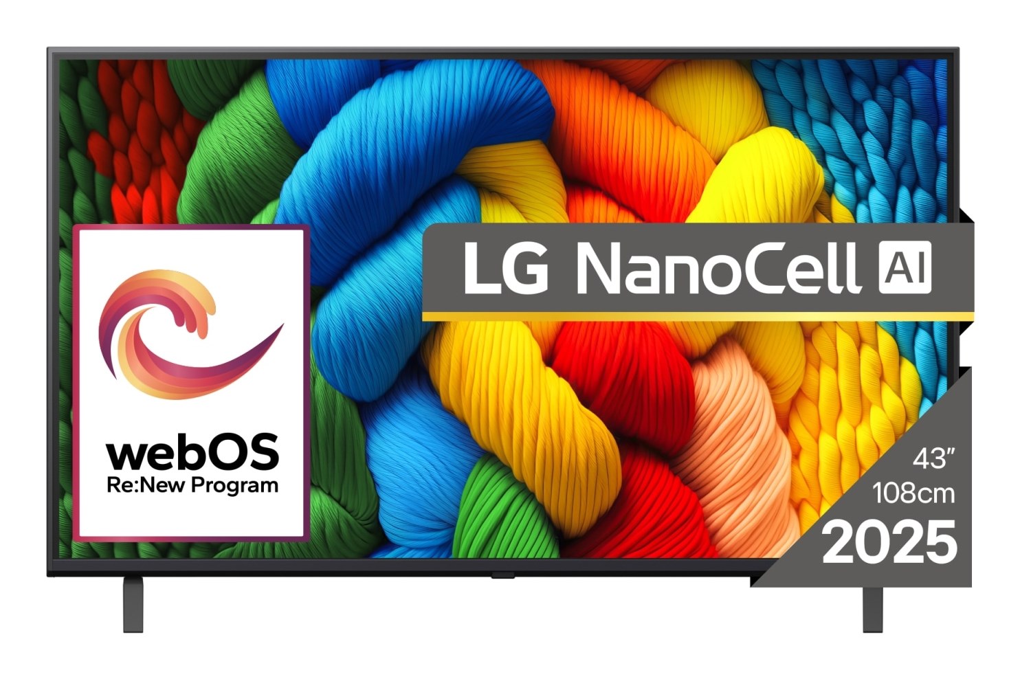 LG NanoCell 43NANO80A3B TV 109.2 cm (43") 4K Ultra HD Smart TV Wi-Fi Black