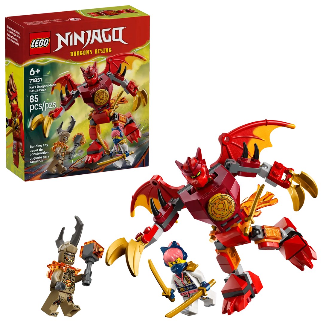 LEGO 71851 Ninjago Kais Drachen-Mech Battle Set