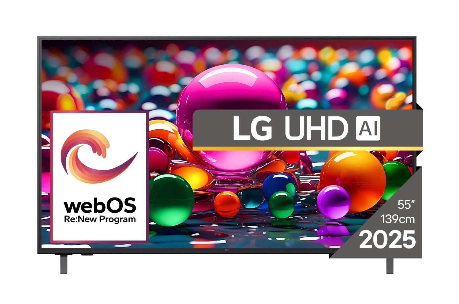 LG UHD AI 55UA75003LA TV 139.7 cm (55") 4K Ultra HD Smart TV Wi-Fi Black