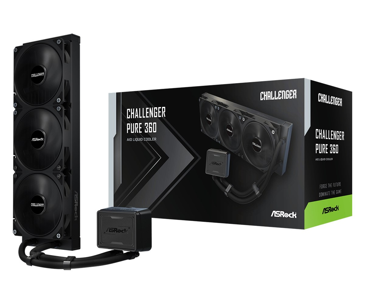 Asrock Challenger Pure 360 Processor Liquid cooling kit 12 cm Black