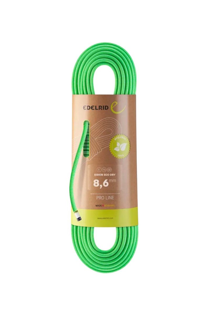 Siskin Eco Dry Rope 8.6mm 70m Neon Green
