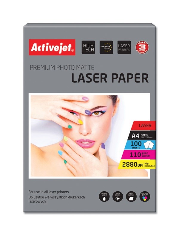 Activejet AP4-110M100L Matt Photo Paper A4 100 Sheets