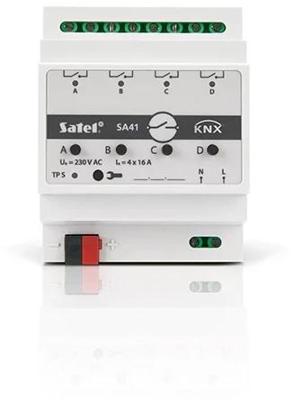 SATEL KNX 4-KanałOwy Aktor PrzełąCzająCy KNX-SA41