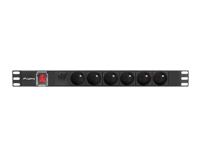 LANBERG POWER STRIP PDU RACK 19 (1U 16A 6X 230V PL 2m)