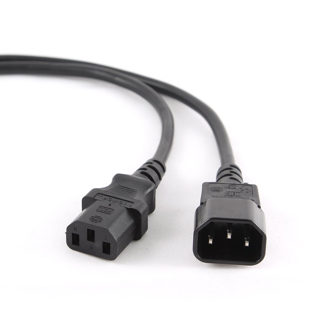 Gembird PC-189 Power Cable Black C14 Coupler