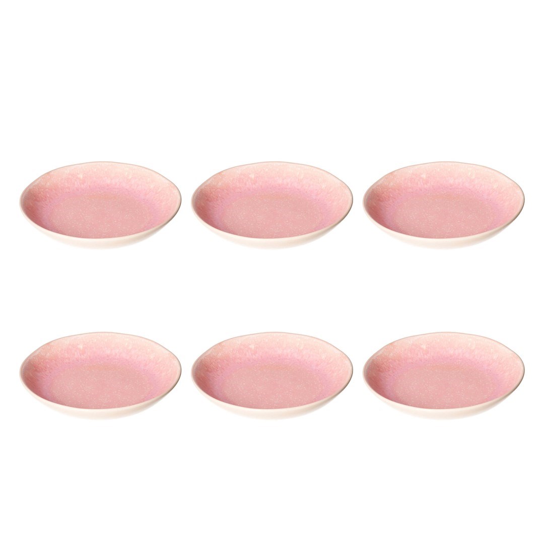 ROSE TULIPANI CONCERTO FUSE ROSA Set Of 6 Soup Plates 21 Cm