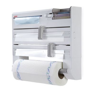 Leifheit 25723 Paper Towel Holder Wall-Mounted Paper Towel Holder White