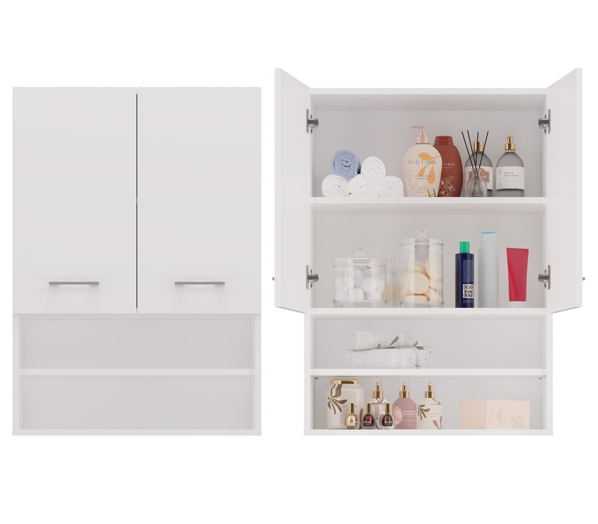 Topeshop POLA MINI DK BIEL Bathroom Storage Cabinet White