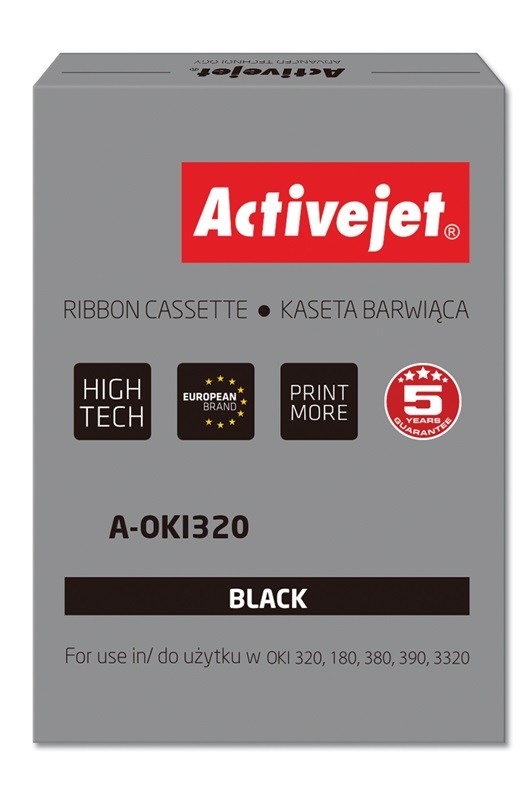 Activejet ribbon A-OKI320 (replacement OKI 9002303; 3000000 characters; Supreme; black) 100 pieces