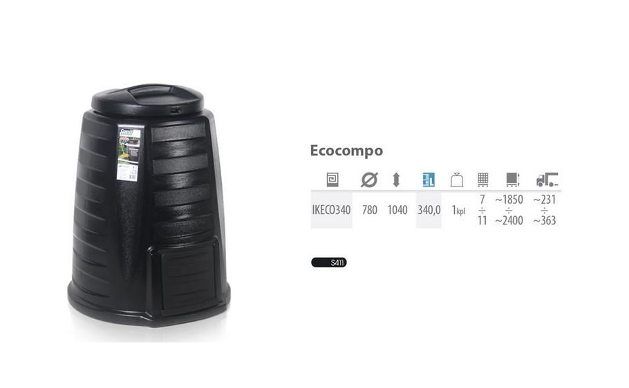 PROSPERPLAST COMPOSTER 340L BLACK