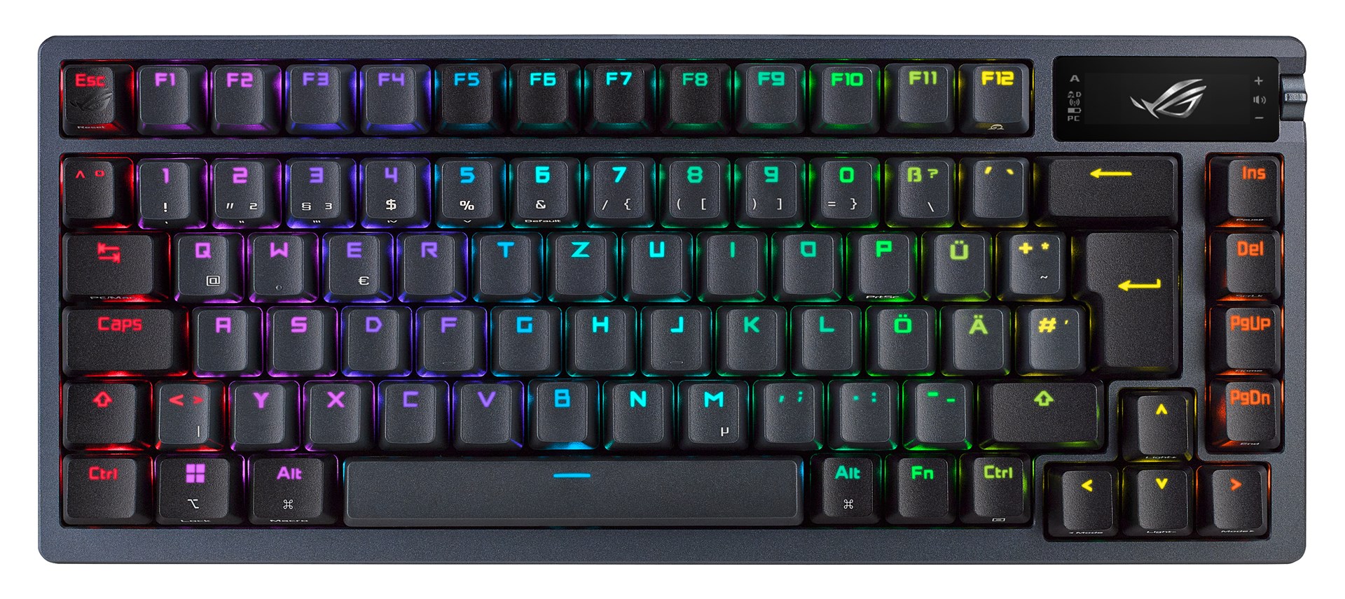 ASUS ROG Azoth keyboard Gaming USB + RF Wireless + Bluetooth QWERTY Black