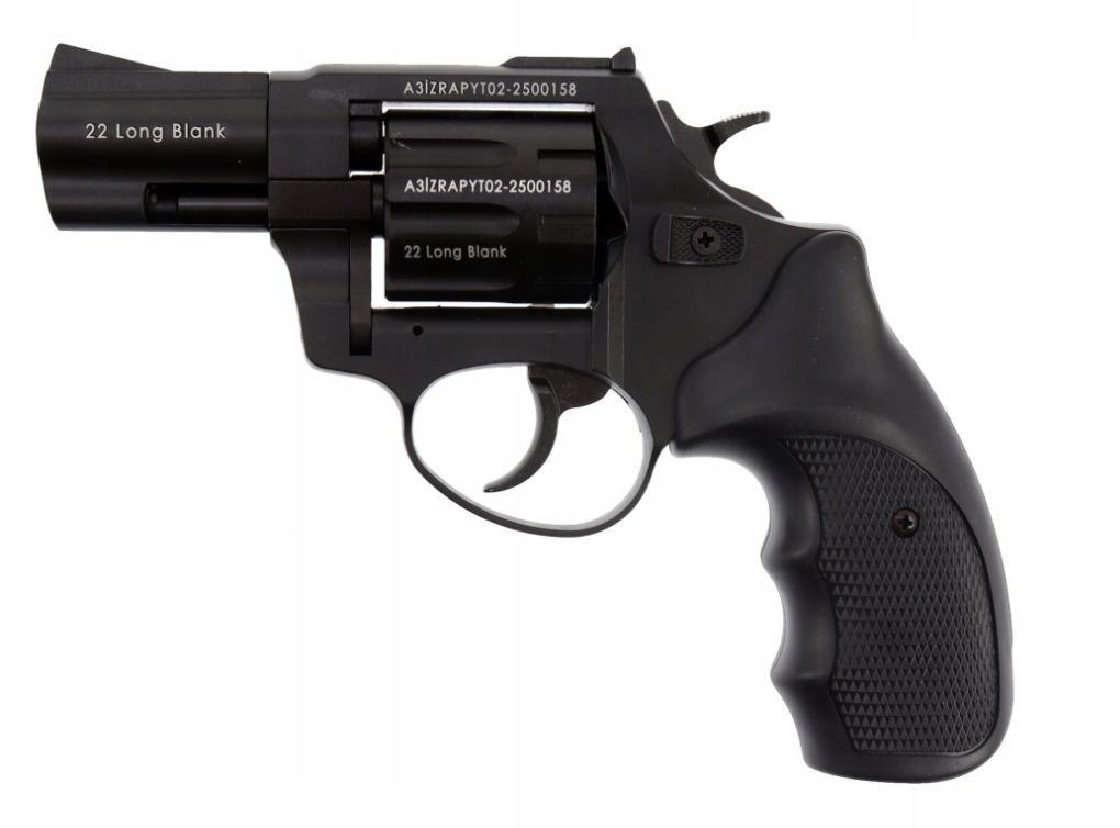 ZORAKI R1-K6L BAS Alarm Signal Blank-Firing Revolver 2.5 Barrel .22 Long Blank Caliber Black (R1256BMP-BAS)