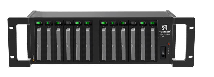 Relacart RC-12Li Charging Station For 12 Pieces Rechargeable Batteries (For WDC-903 Conference System)