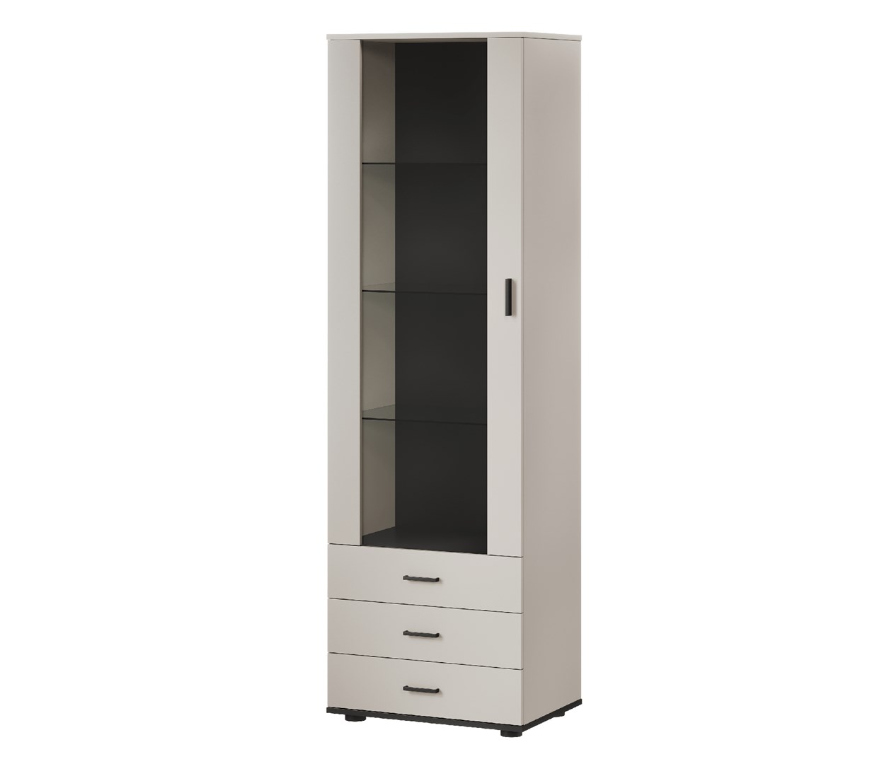 Cama S1 SOHO Display Cabinet 60x41x192 Cashmere Black