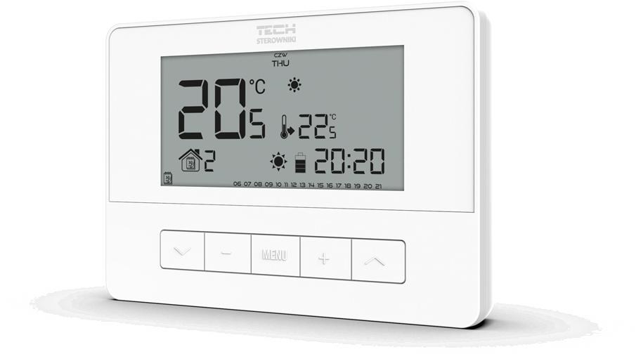 Wired Room Controller White T-4.1 Tech Controllers