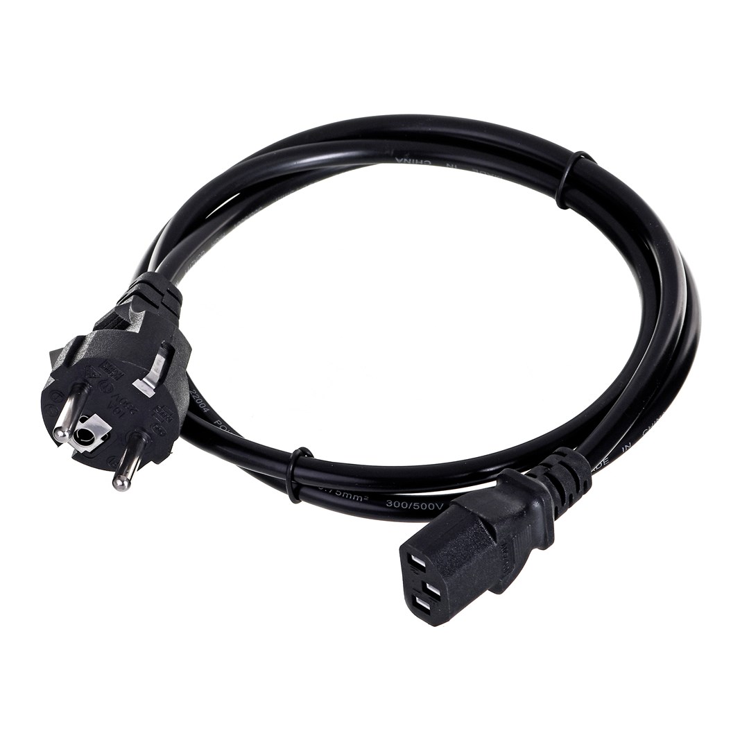 Savio CL-89 power cable Black 1.2 m IEC C13 IEC Type E (3.4 mm, 3.1 mm)