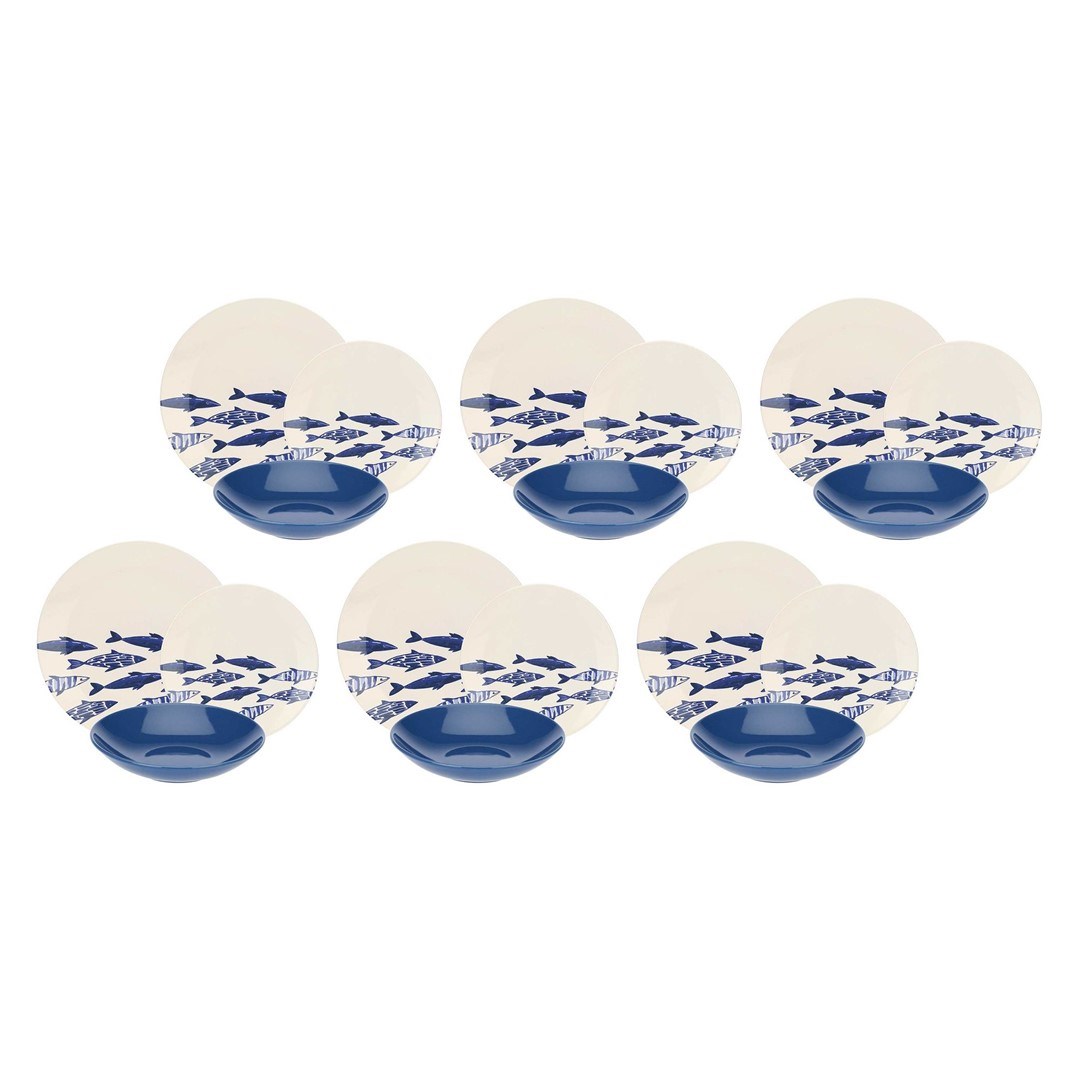 ROSE TULIPANI THE BLUE ONES Dinner Service For 6 People