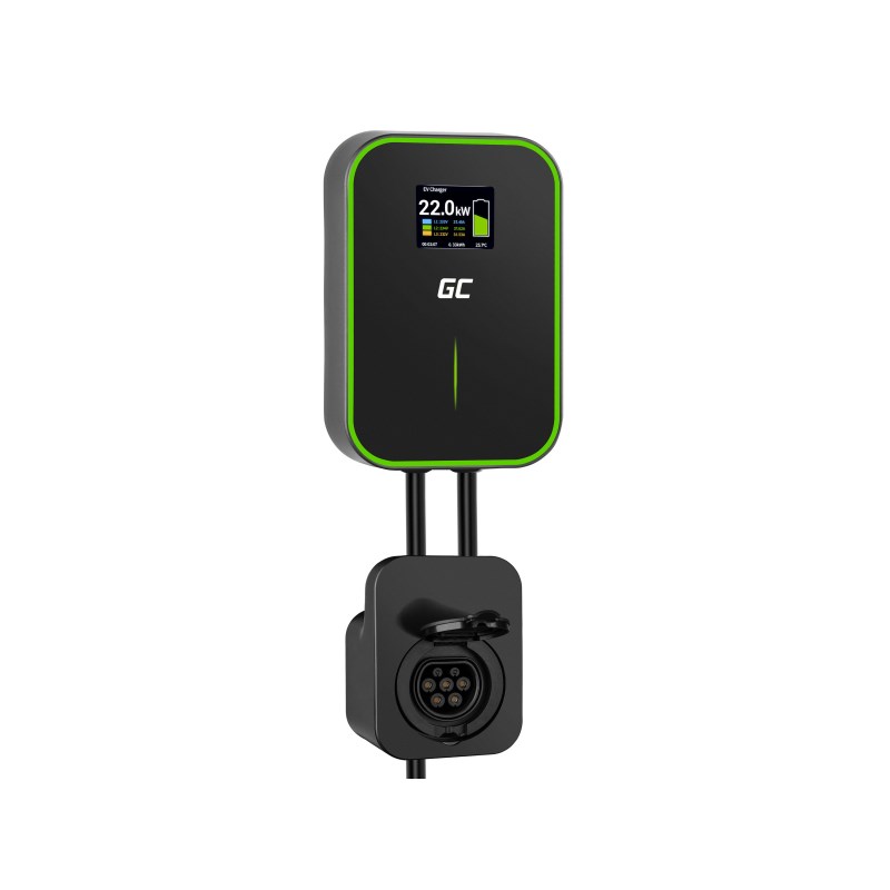 GREEN CELL WALLBOX EV POWERBOX 22KW WITH SOCKET RFID