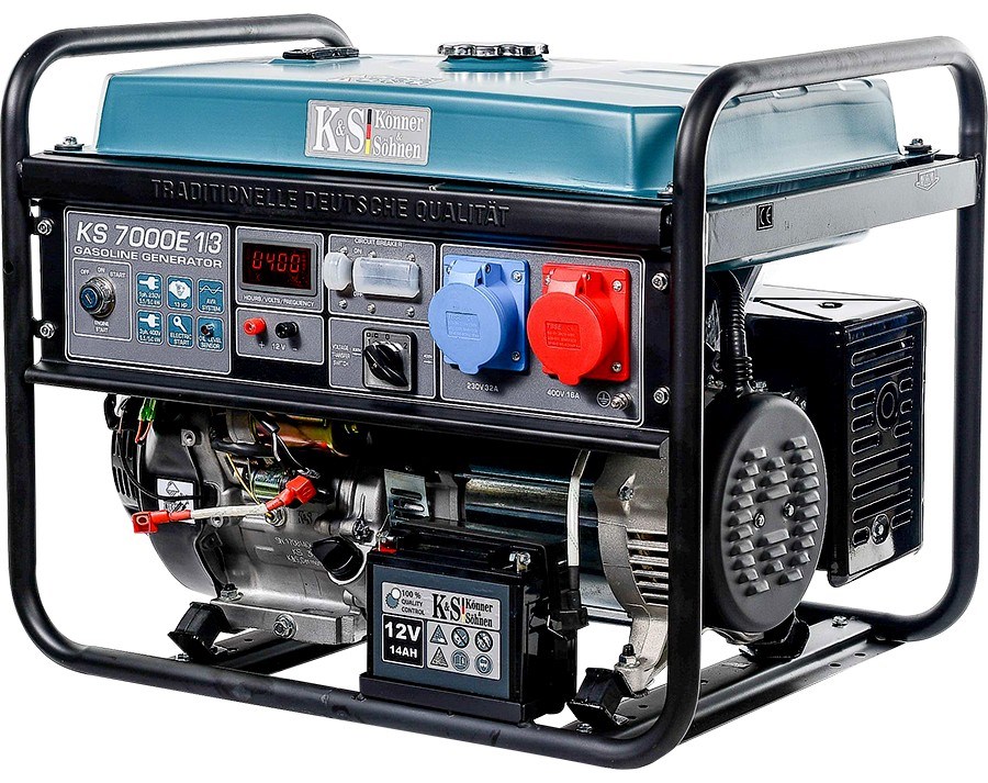 KÖNNER SÖHNEN PETROL GENSET/GENERATOR 5 0KW 230/400V ELECTRIC START AVR VST KS7000E-1/3