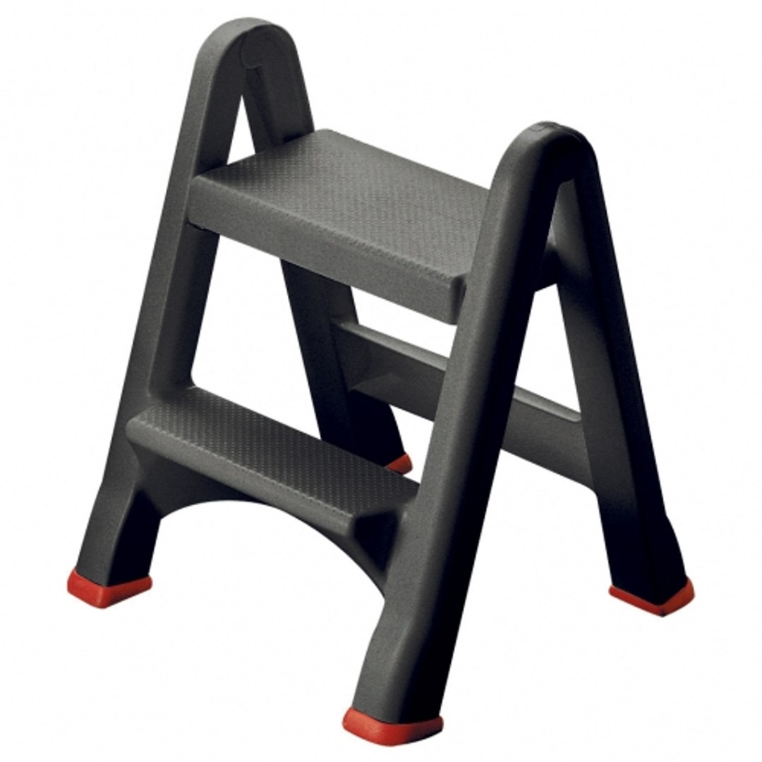 Curver R034721 Step Stool Polypropylene (PP) Grey Red