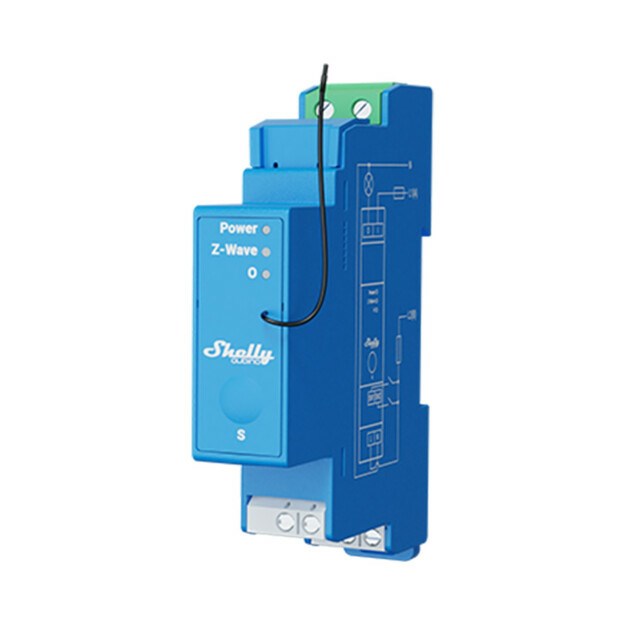Shelly Relay "Wave Pro 1" Max 16A Z-Wave DIN-Rail