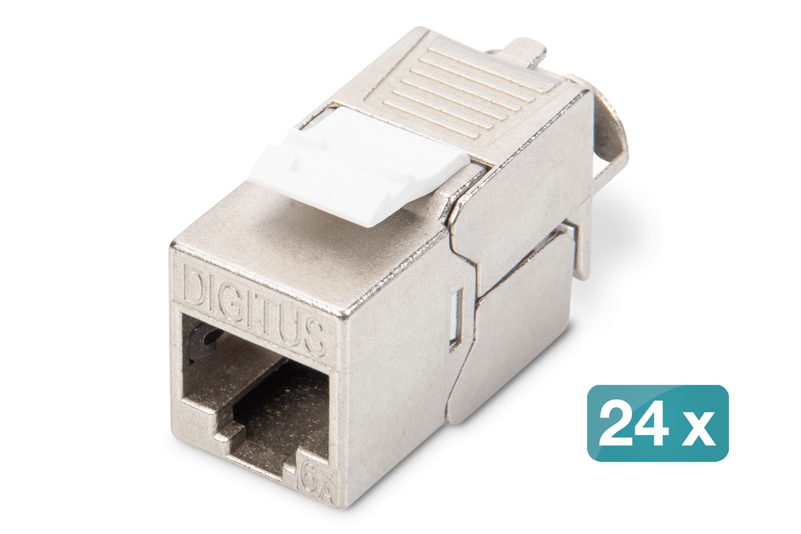 CAT 6A Keystone module, shielded, tool-free mounting connection