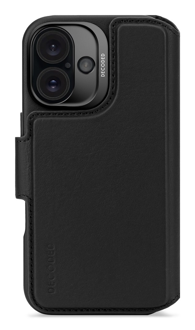 Leather Case For IPhone 16 Black