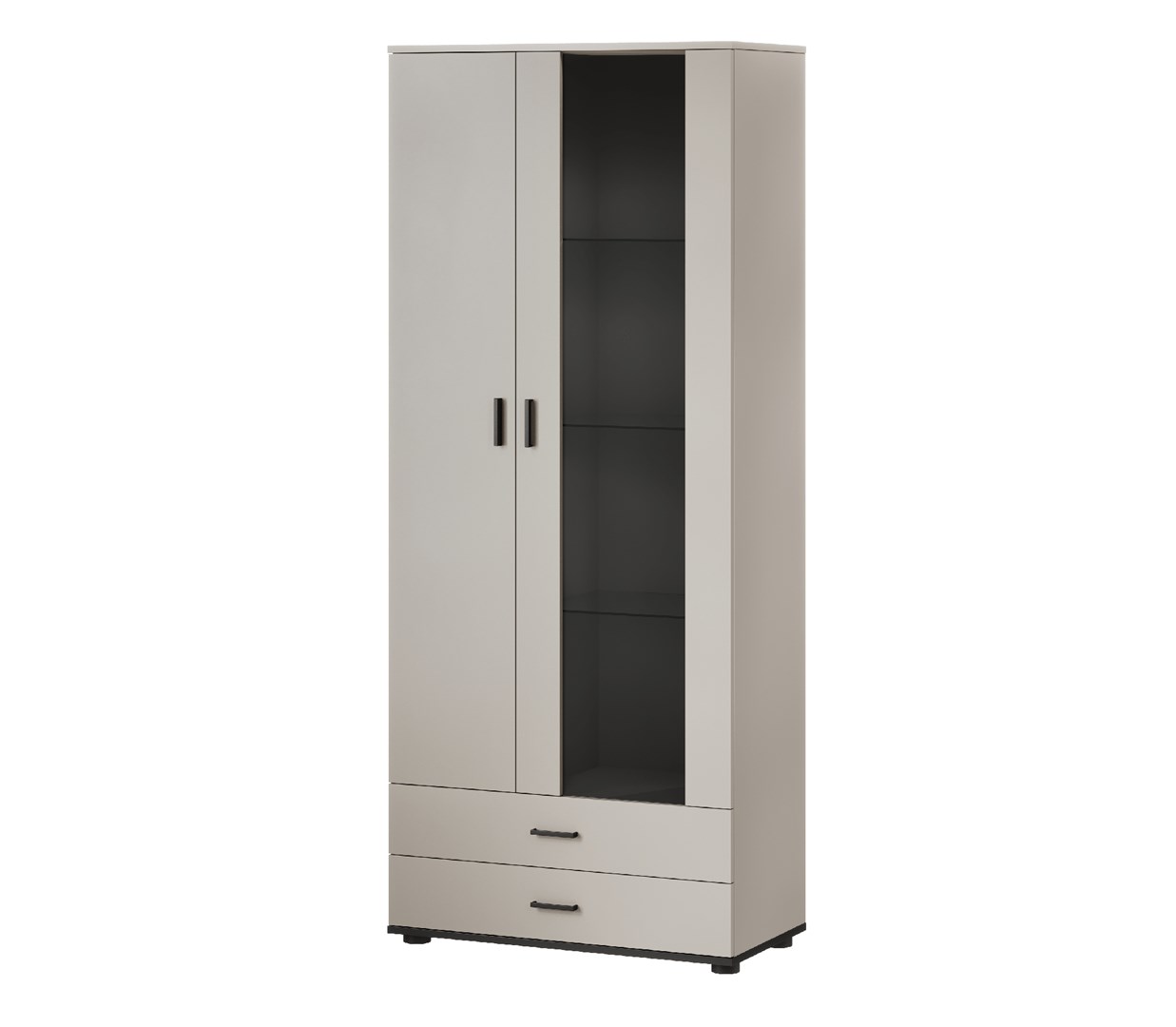 Cama S6 SOHO Display Cabinet 80x41x192 Cashmere Black