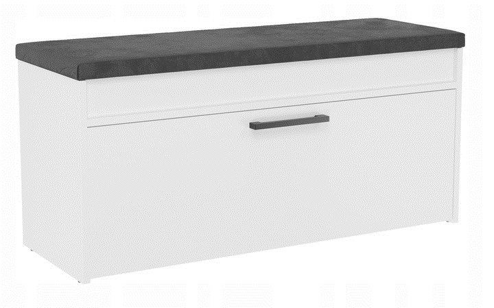 Topeshop PARMA SZAFKA BIEL Shoe Organizer Closed White