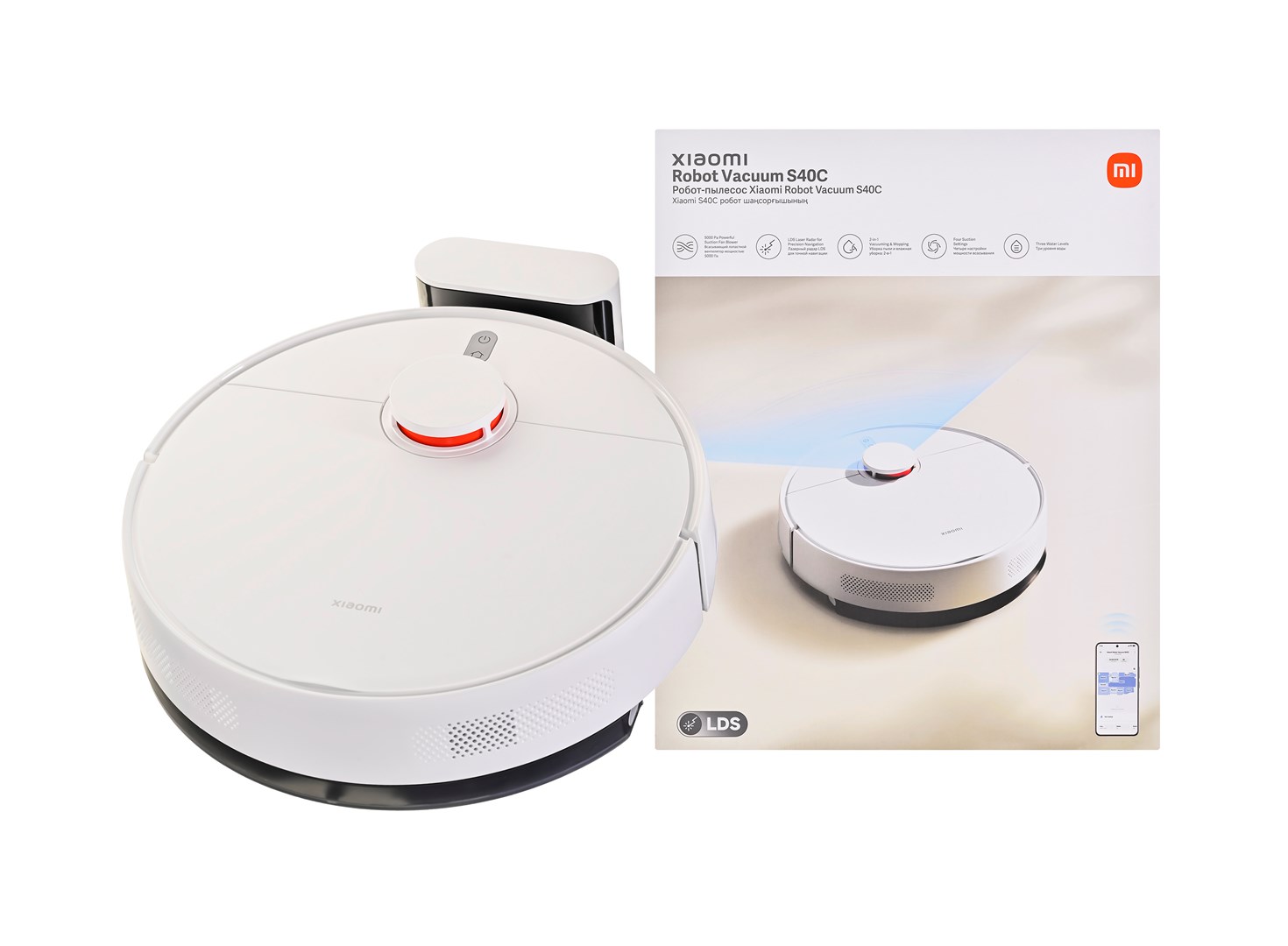 Xiaomi Robot Vacuum S40C - White, 0.52L Bagless