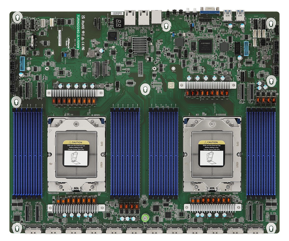 Asrock TURIN2D24G-2L+/500W motherboard AMD SoC Socket SP5