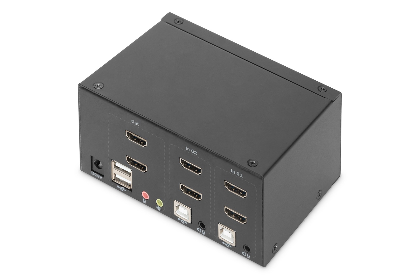 Digitus KVM Switch, 2 Port, Dual Display, 4K, HDMI®
