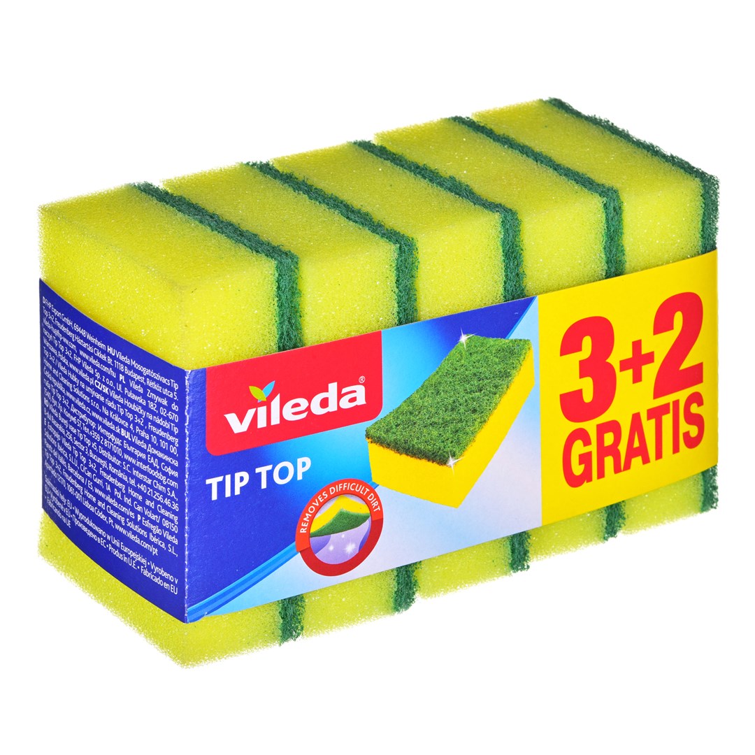 Sponge Scourer Vileda Tip-Top 5 Pcs.