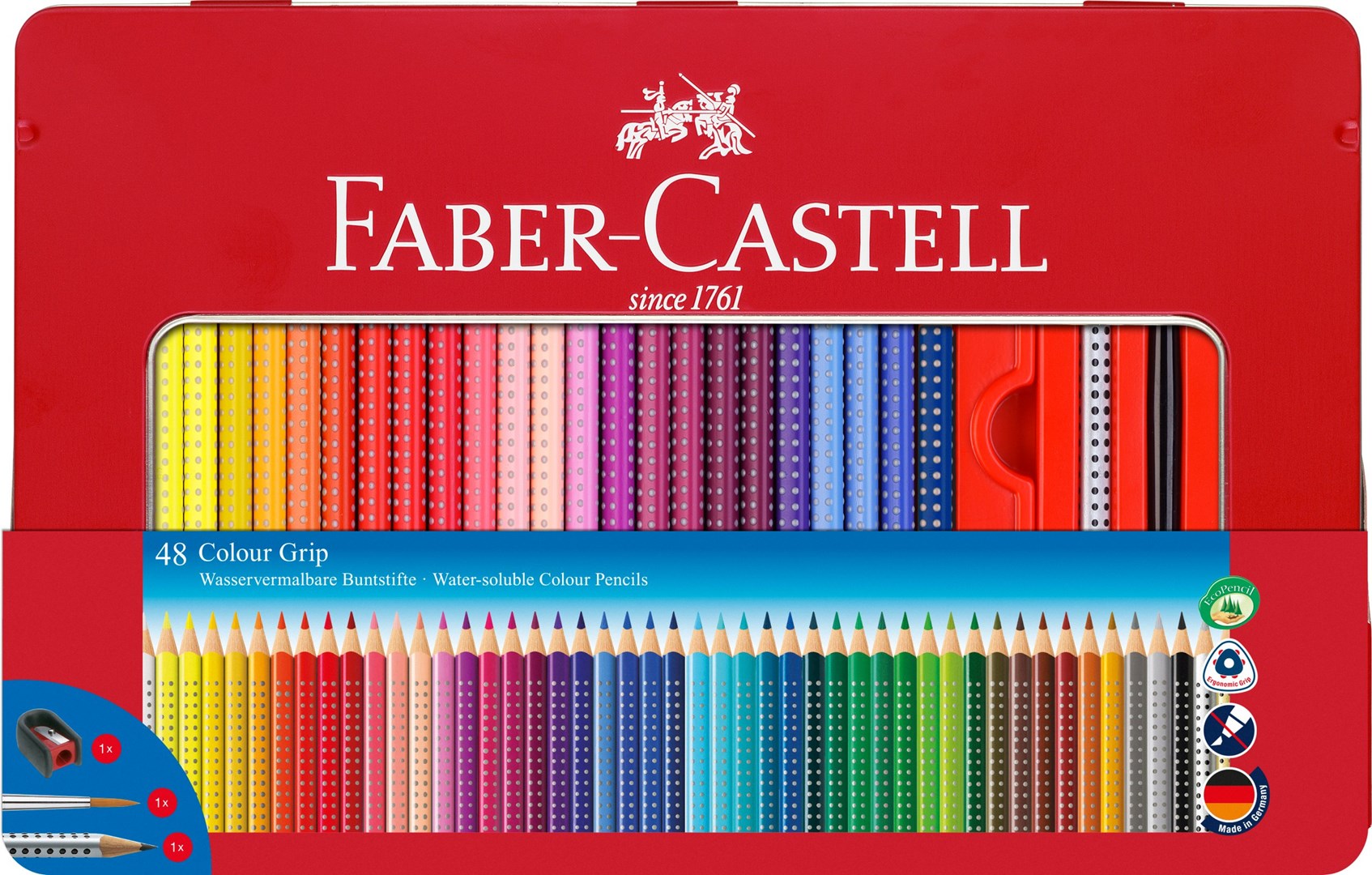 Colour Grip 2001 Pencils 48 Pcs Metal Box
