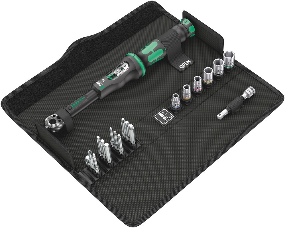 Torque Wrench Click-Torque 1/4'' 2.5-25NM 20 Parts