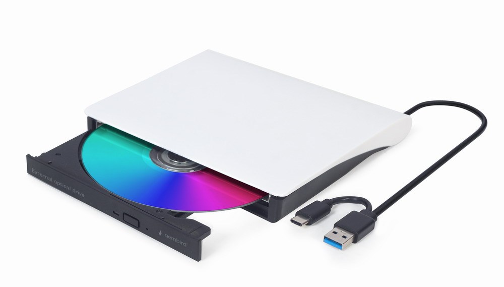 Gembird DVD-USB-031-BW optical disc drive Internal DVD±RW Black