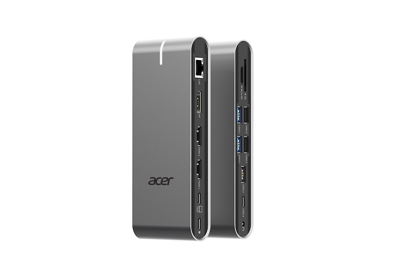 Acer HP.DSCAB.022 laptop dock/port replicator Wired USB 3.2 Gen 1 (3.1 Gen 1) Type-C Silver