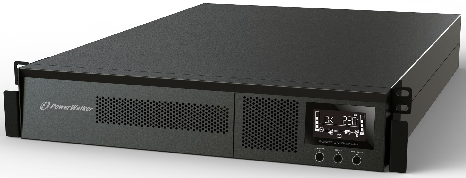 PowerWalker VFI 3000 RMG PF1 uninterruptible power supply (UPS) Double-conversion (Online) 3 kVA 3000 W